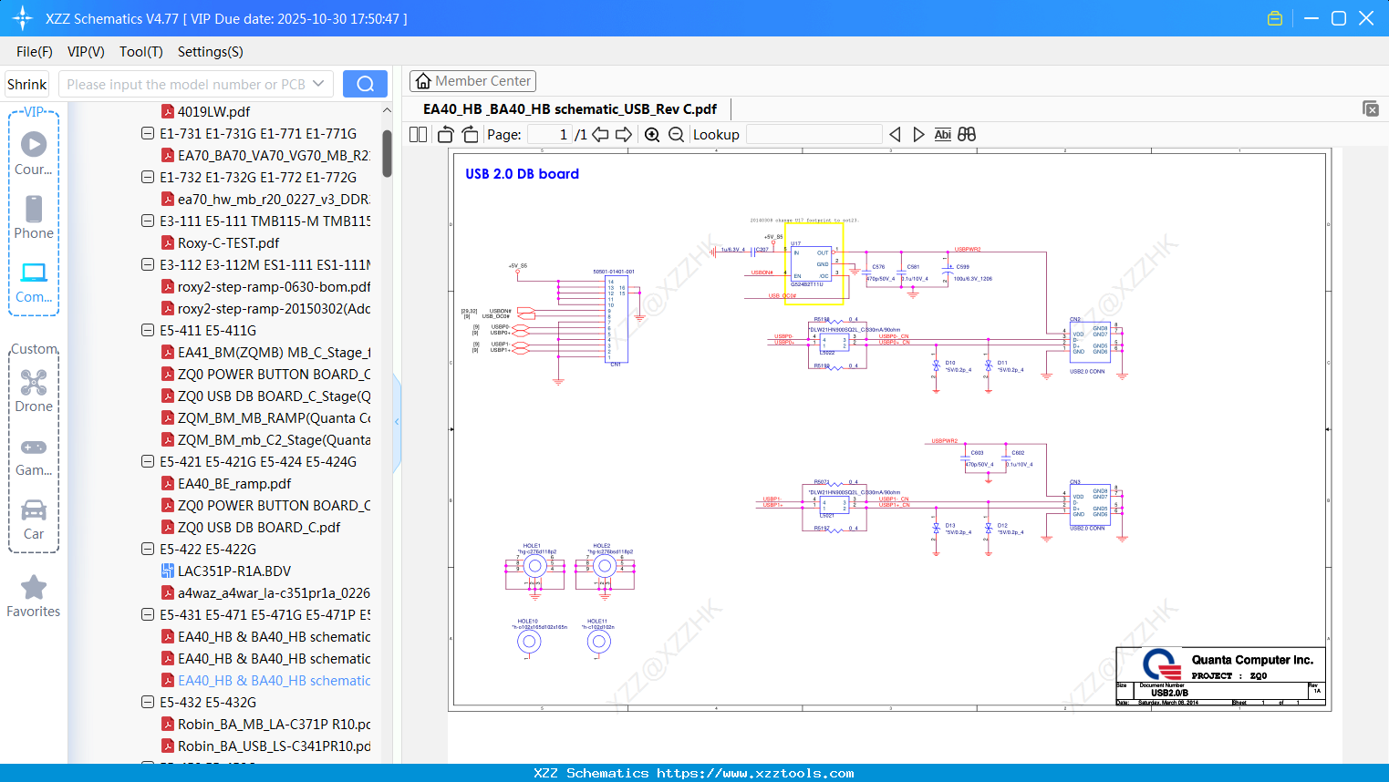 Laptop ACER EA40_HB & BA40_HB Schematic_USB_Rev C